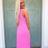 Champagne Moment Midi Dress | Pink