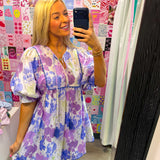 Purple Paisley Dress