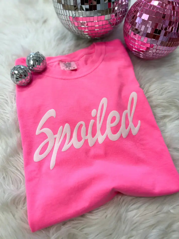 Spoiled Puff Letter Tee