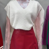 Mesh Lace Layering Top | VARIOUS COLORS