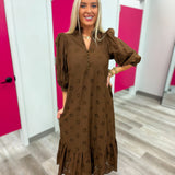 The Everly Eyelet Midi Dress