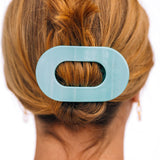 Round Flat Hair Clip | Medium | Totally Turquoise