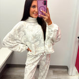 Come Find Me White Camo Mock Neck