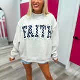 Faith Polka Dot Mock Neck Pullover