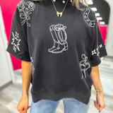 The Darling Western Sketch Top