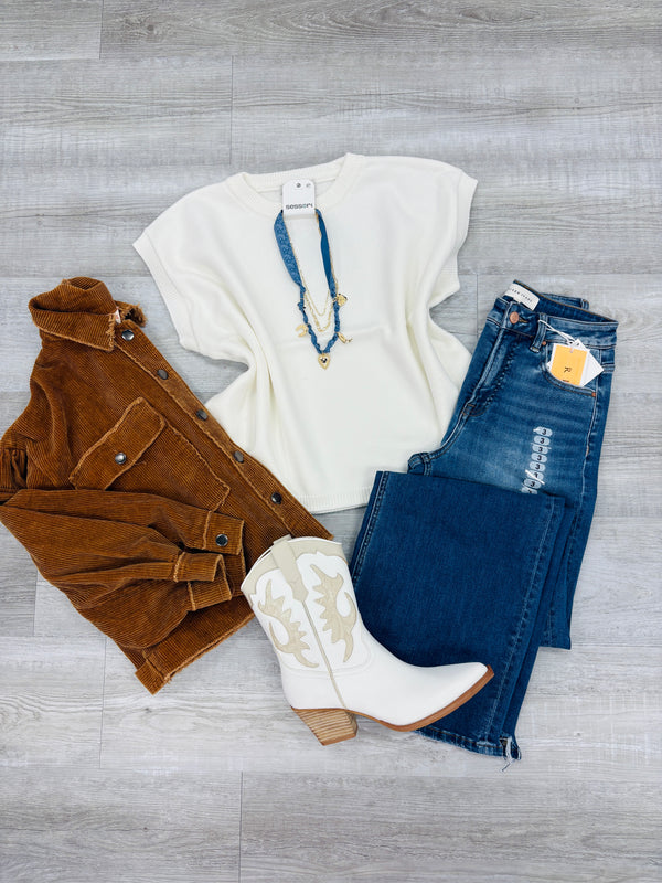 BLACK FRIDAY | Viscose Sweater Vest | 2487A