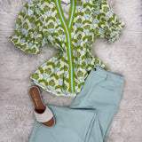 Lovely Bliss Chartreuse Top