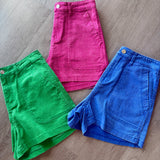 In The Moment Green Shorts