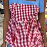 Picnic Party Peplum Top