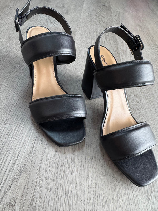 Black Ankle Strap Sandal