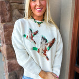 Flying Ducks Knit Sweater