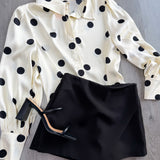 Point Me Out Polka Dot Button Up