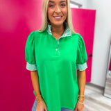 Stripe Top Green