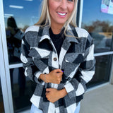 Black and White Shacket