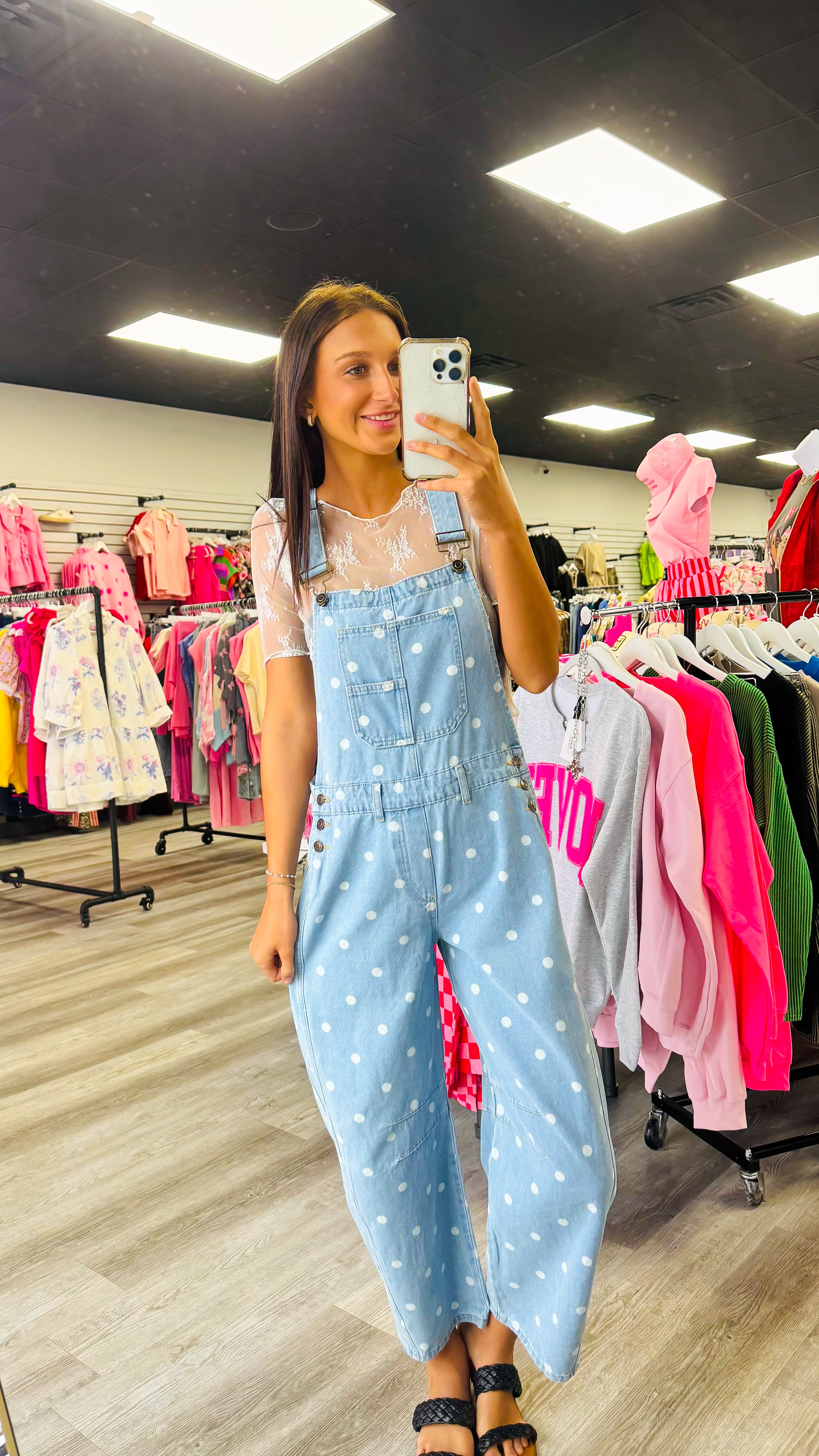 Mastercard 5451 The Playful Polka Dot Overalls – Savage Roots Boutique