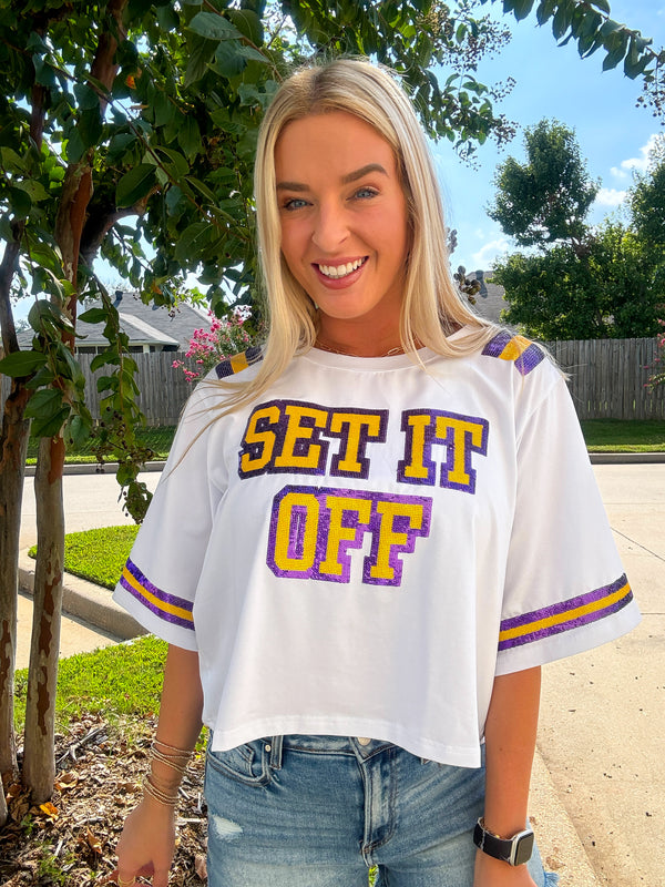 Louisiana Anthem Sequin Top