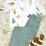 Floral Eyelet Top