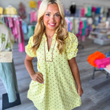 The Polished Polka Mini Dress