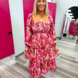 The Rosy Romance Dress