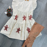 Gingerbread Faux Leather Dress