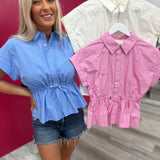 Cinched & Chic Peplum Top