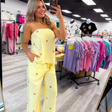 Sunshine and High Tides Polka Dot Set