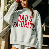Dad’s / Mom's Favorite Reversible  Mock Neck Pullover