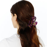 Purple and Gold Hair Clip