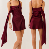 The Burgundy Affair Mini Dress