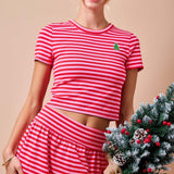Candy Cane Christmas Top