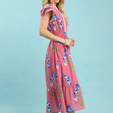 Bloom & Breeze Midi Dress | Pink