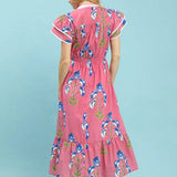 Bloom & Breeze Midi Dress | Pink