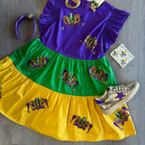 Jester's Sparkle Mardi Gras Dress