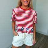Be the Star Red White Blue Top
