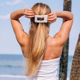 Flat Rectangle Hair Clip | Large | Coconut White