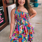 Tropical Muse One Shoulder Romper