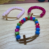 Beaded Cross Bracelet