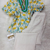 The Southern Charm Floral Top | Yellow