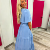 Graceful Days Tiered Midi Dress