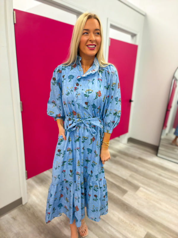 Forget-Me-Not Floral Dress