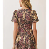 The Vintage Bloom Mini Dress