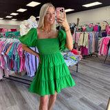 Green Light Moment Kelly Green Dress