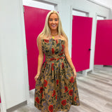 Autumn Romance Midi Dress