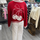 Cherry On Top Sweater - Red