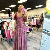 Autumn Affair Dress Velvet Maxi Dress | Rose Rust