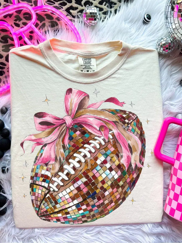 Disco Football Graphic Tee