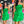 Green Strapless Ruched Tiered Ruffle Mini Dress