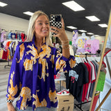 Tiger Silk Top