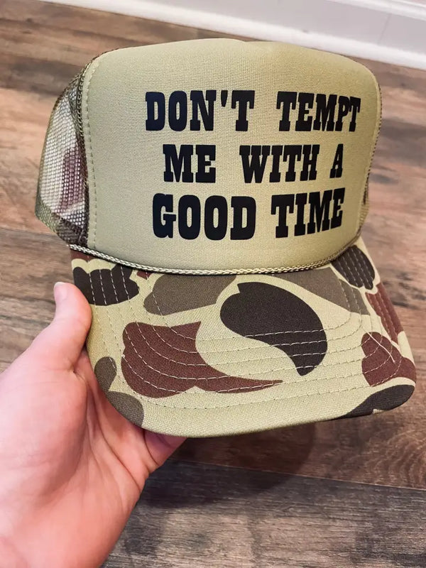 Good Time Trucker Camo Hat