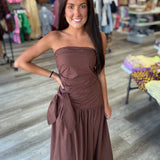 Espresso Evening Dress